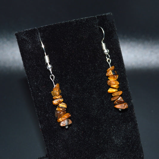 Tigereye Chip Earrings