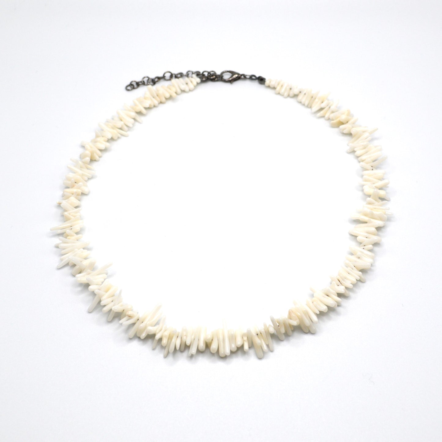 Off White Bamboo Coral Necklace