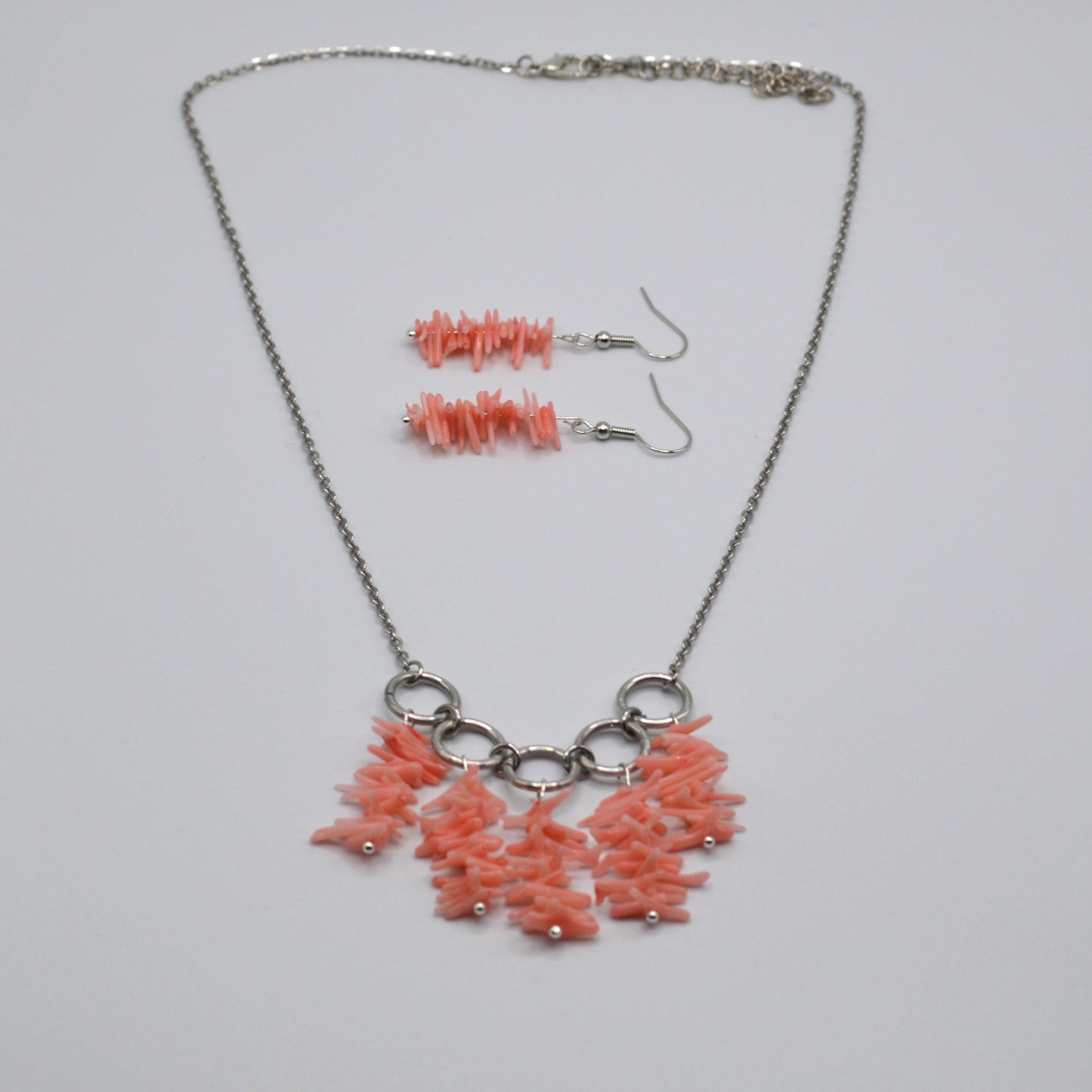 Light Pink Bamboo Coral Earrings