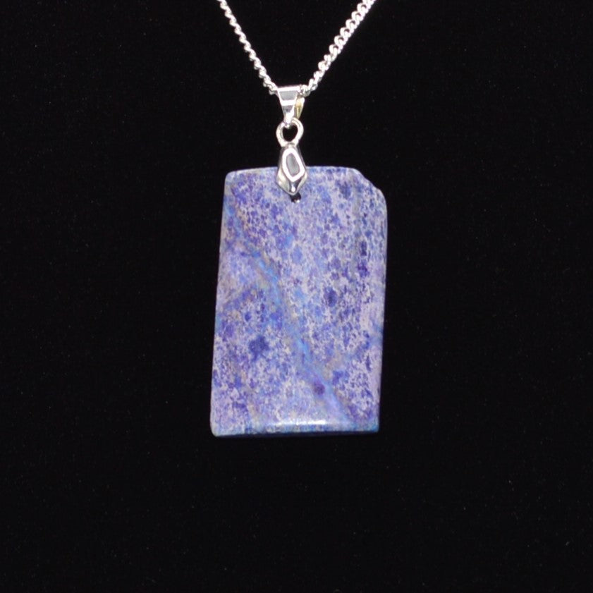 Purple Stone Pendant Necklace