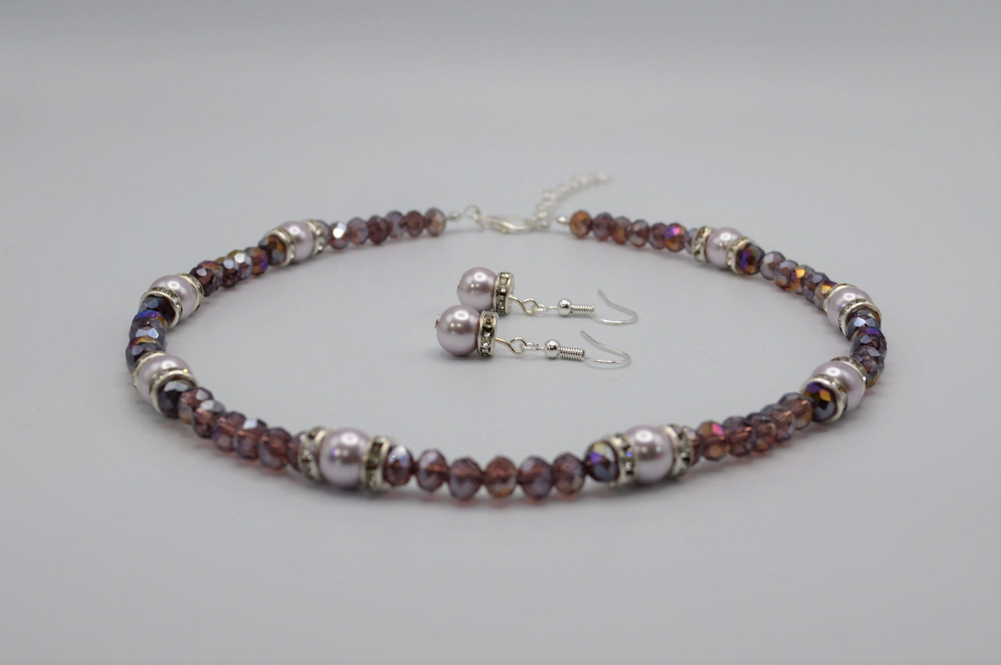 Lavender Pearl Earrings