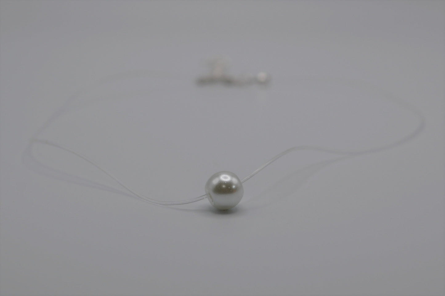 Floating Glass Pearl Necklace