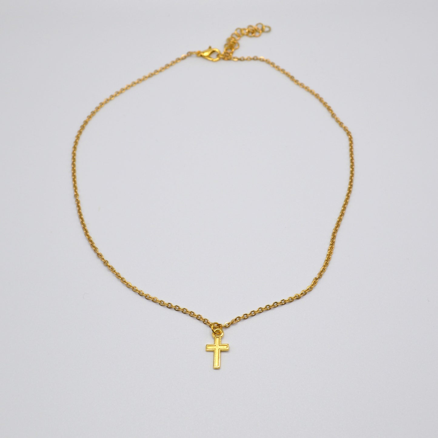 Gold Cross Pendant Necklace
