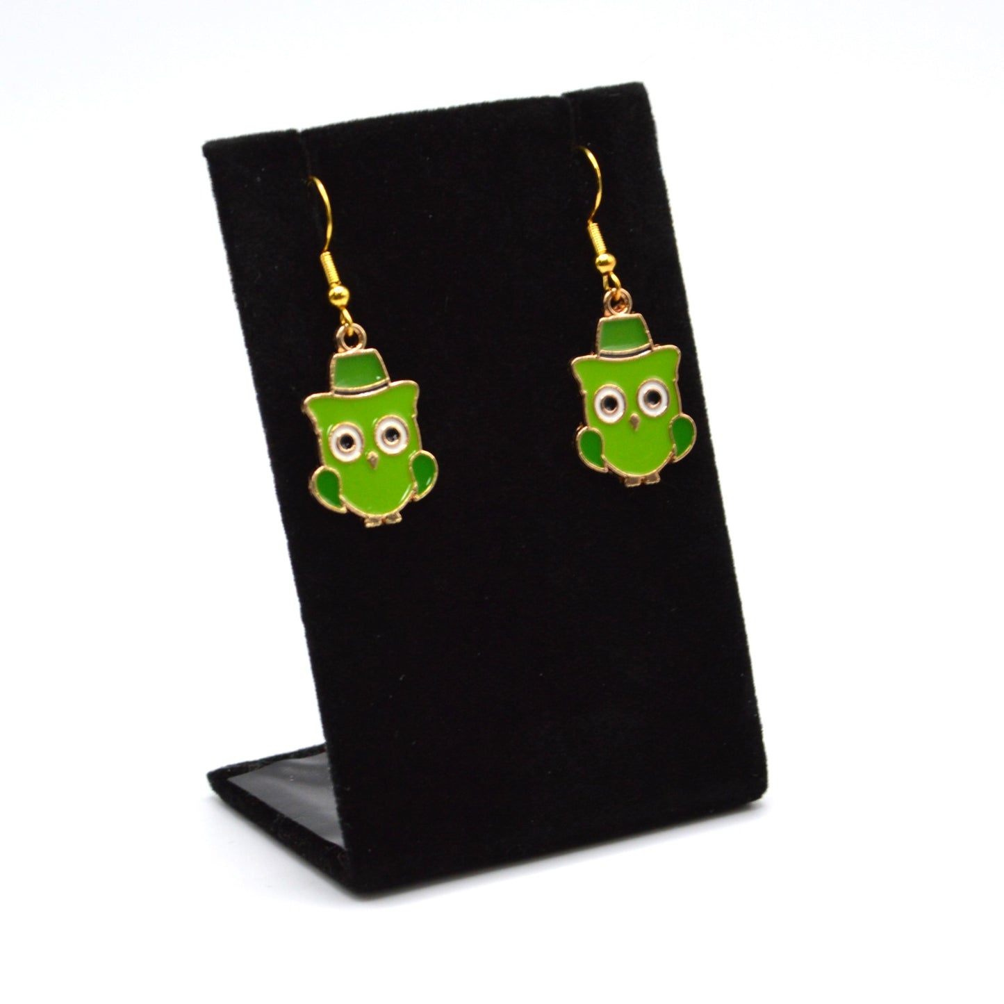 St. Patrick's Day Owl Earrings