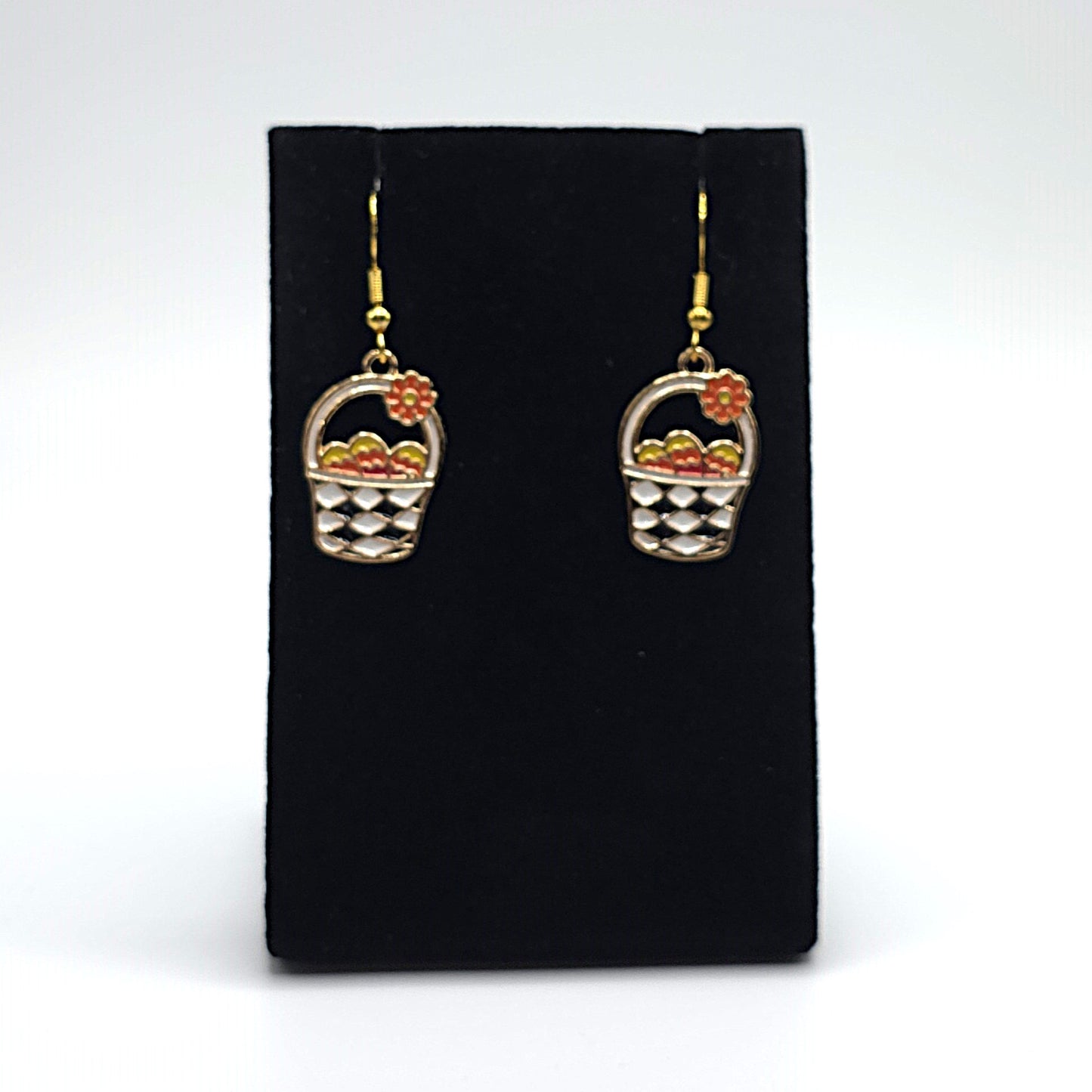 Easter Egg Basket Earrings