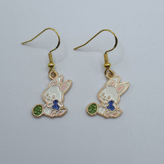 Bunny with Easter Eggs Earrings
