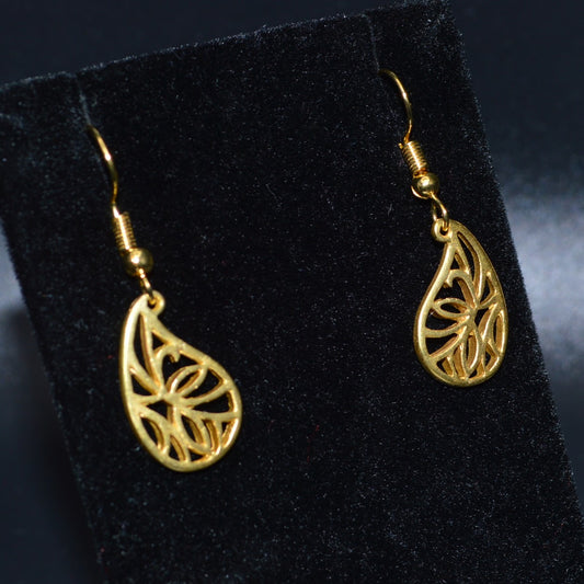 Gold Teardrop Earrings