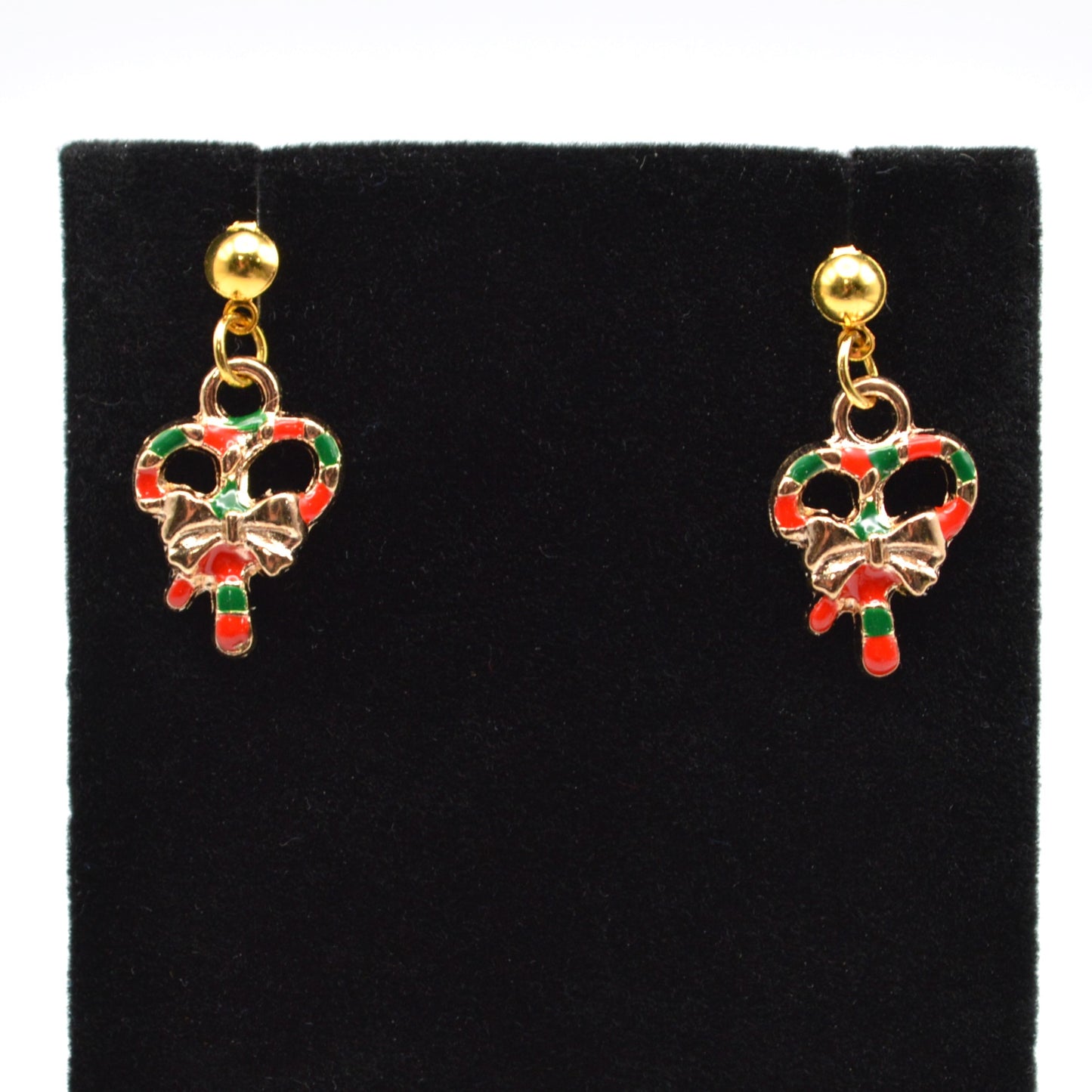 Candy Cane Christmas Earrings