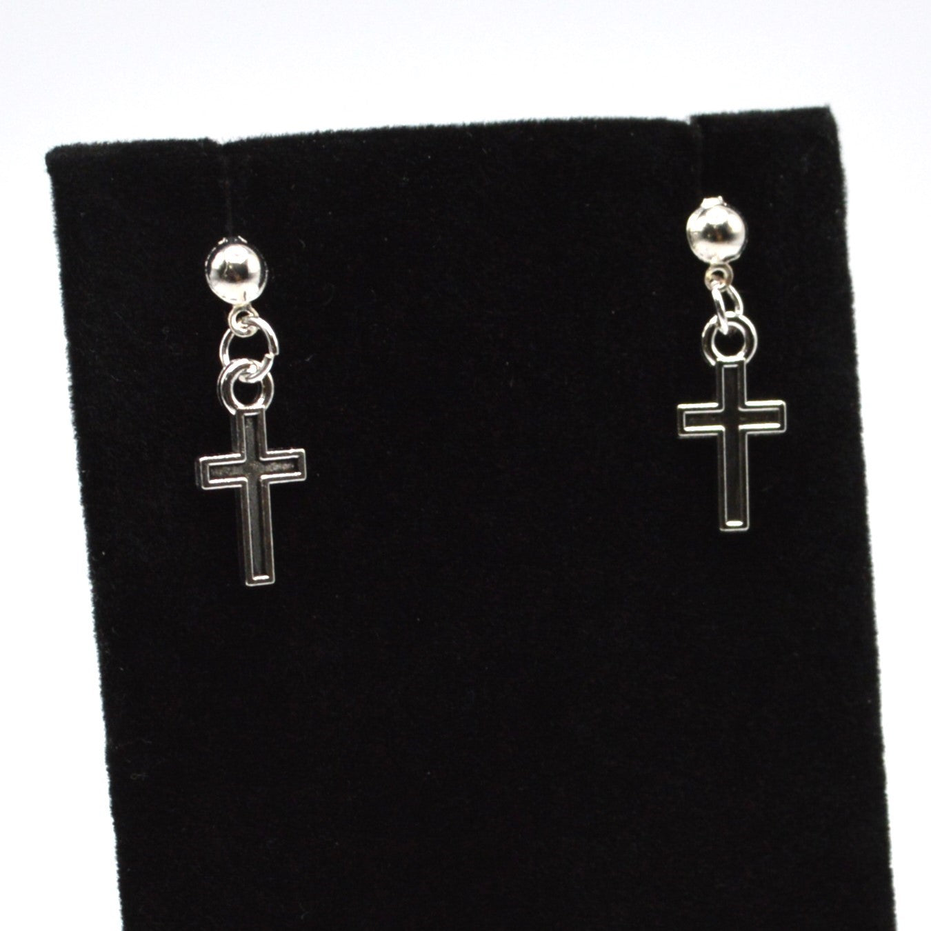 Silver Cross Earrings
