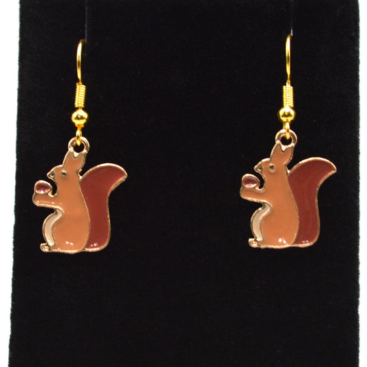 Fall Squirrel Earrings