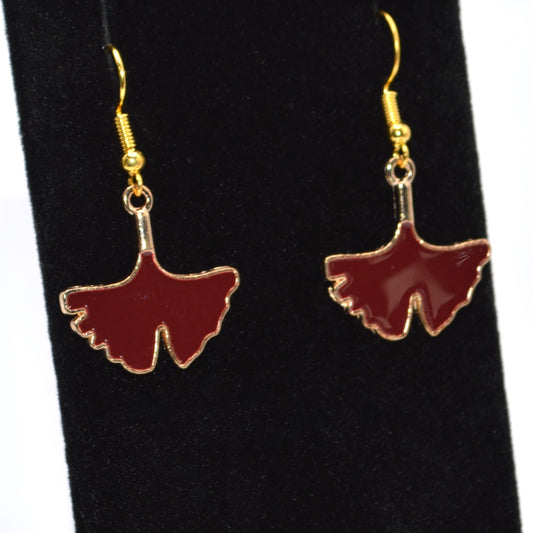 Brown Leaf A Earrings