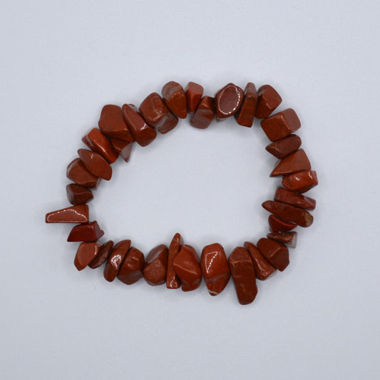 Red Jasper Chip Stretch Bracelet