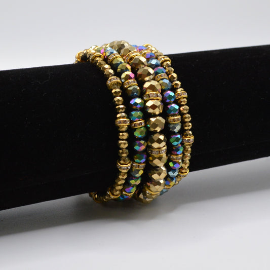 Crystal Stretch Bracelet Stack