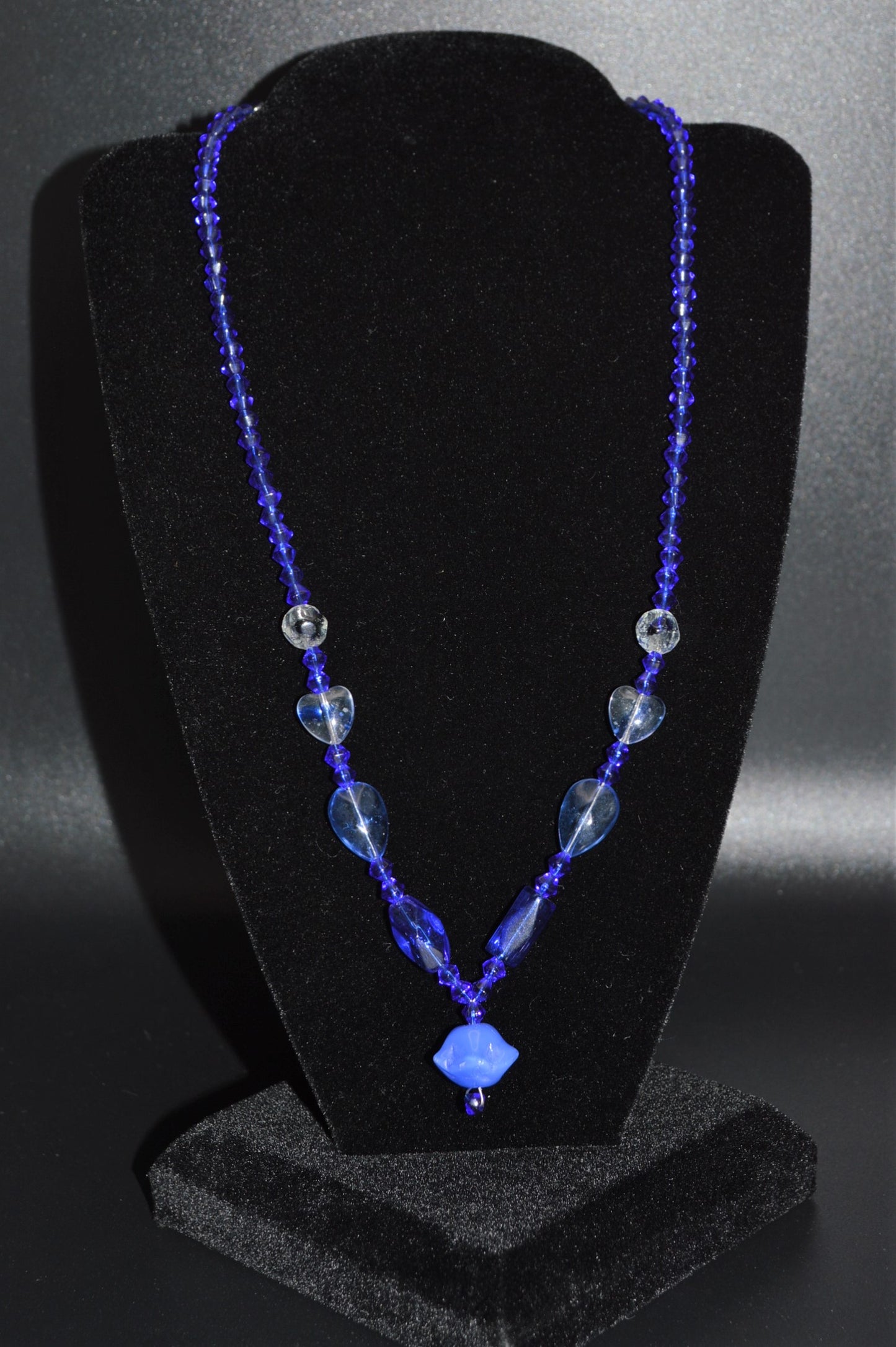 Royal Blue Glass Necklace