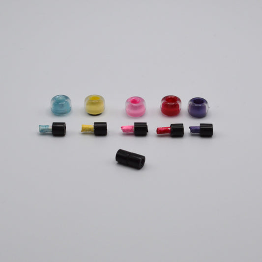 Miniature Nail Polish and Lipstick 6 Piece Set