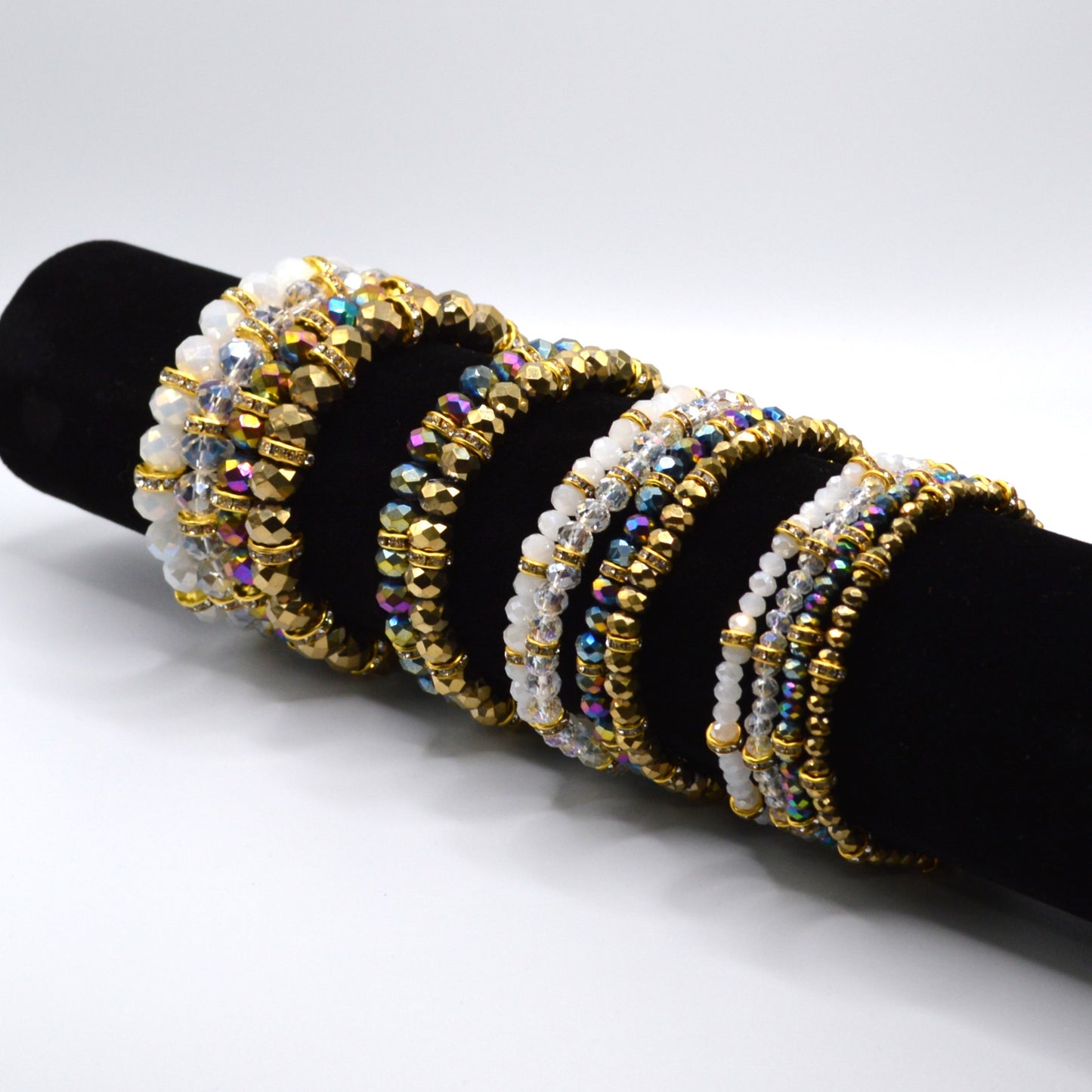 Crystal Stretch Bracelet Stack