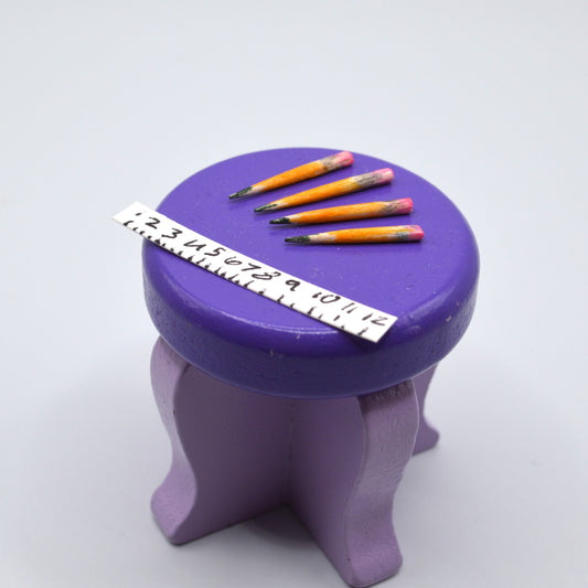 Miniature Doll Pencils and Ruler