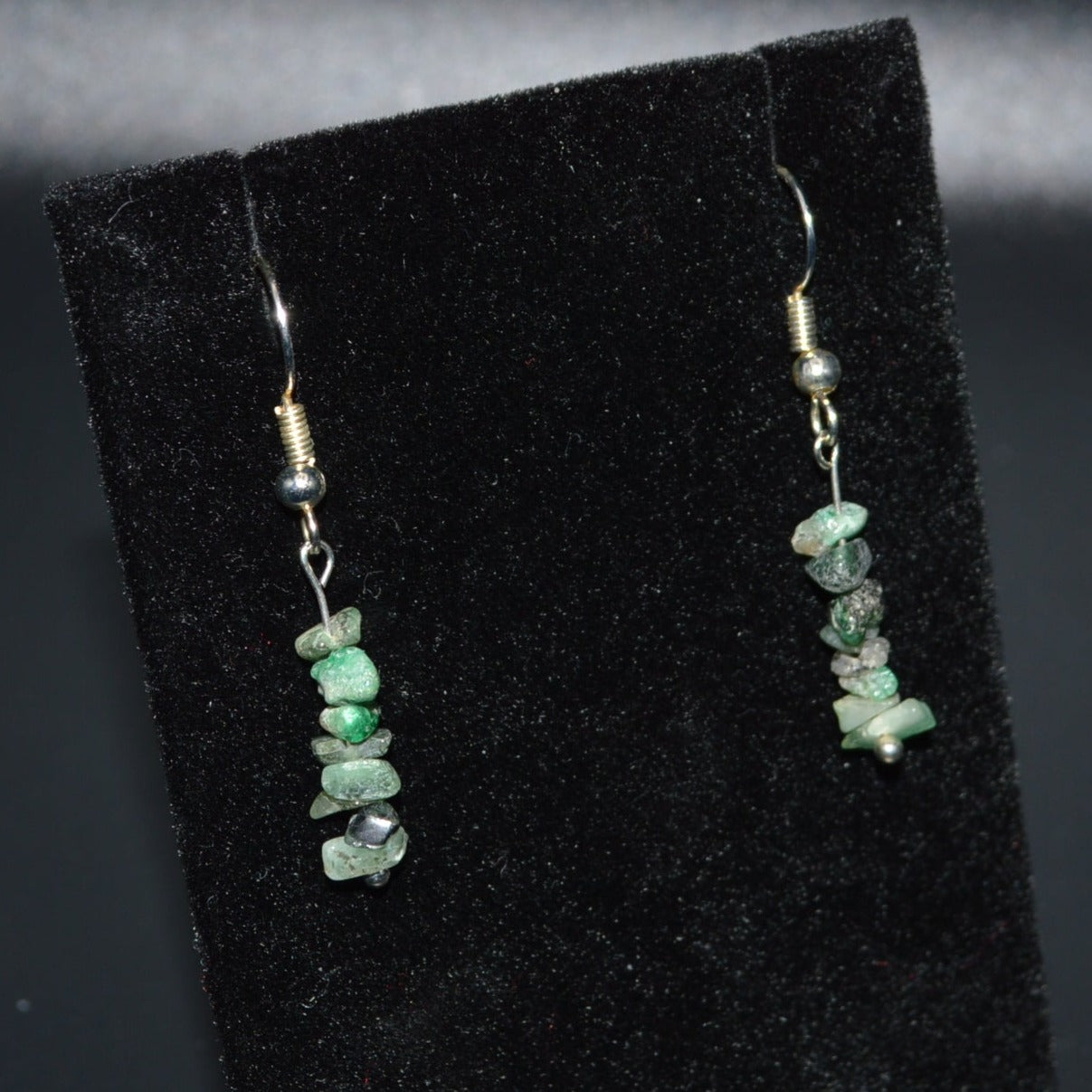 Emerald Chip Earrings