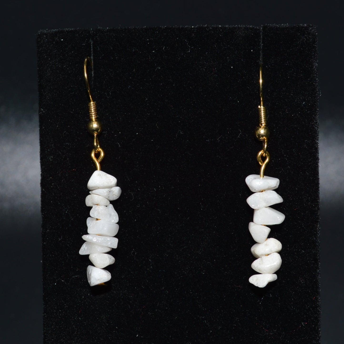 Snow Quartz Chip Earrings