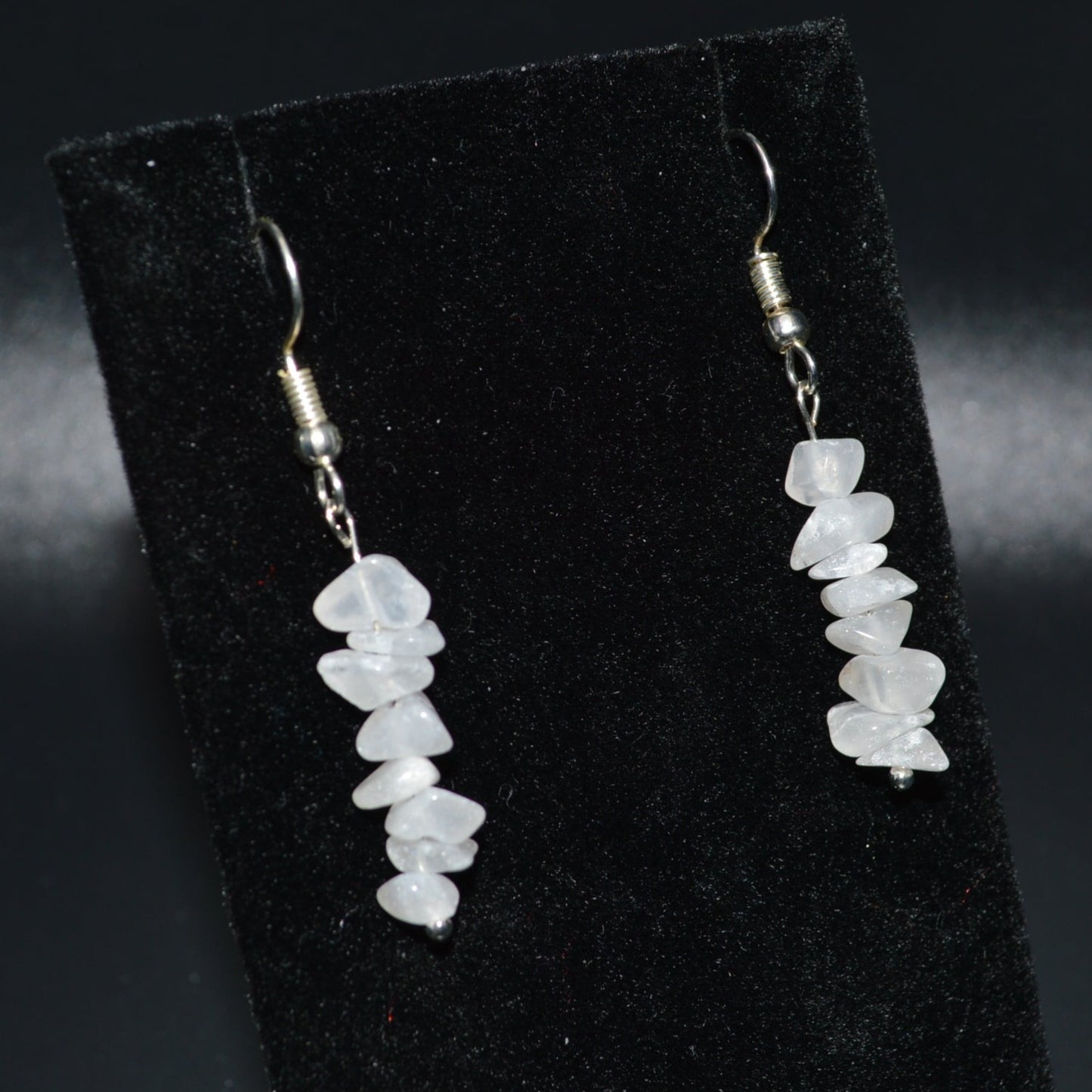 Snow Quartz Chip Earrings