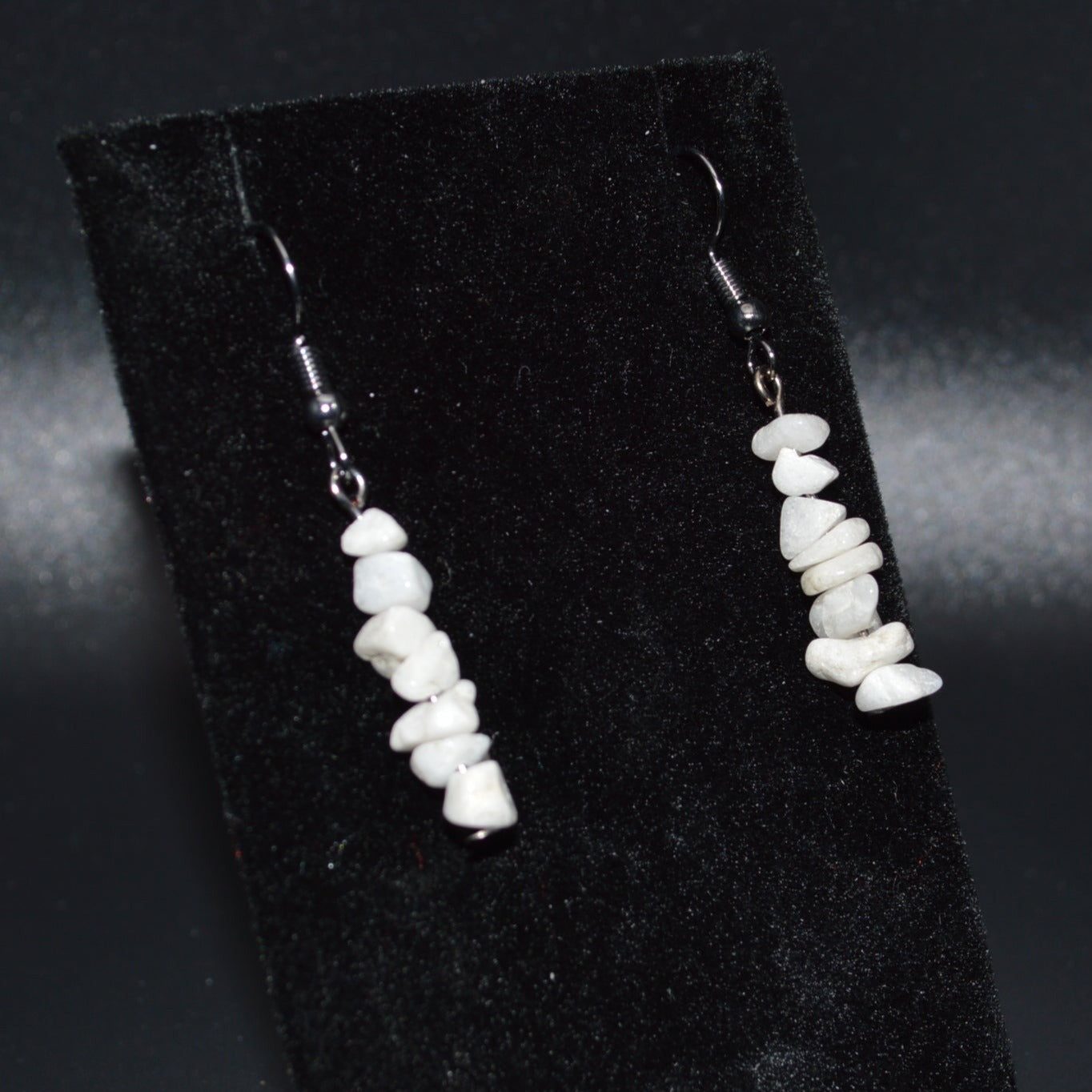 Snow Quartz Chip Earrings