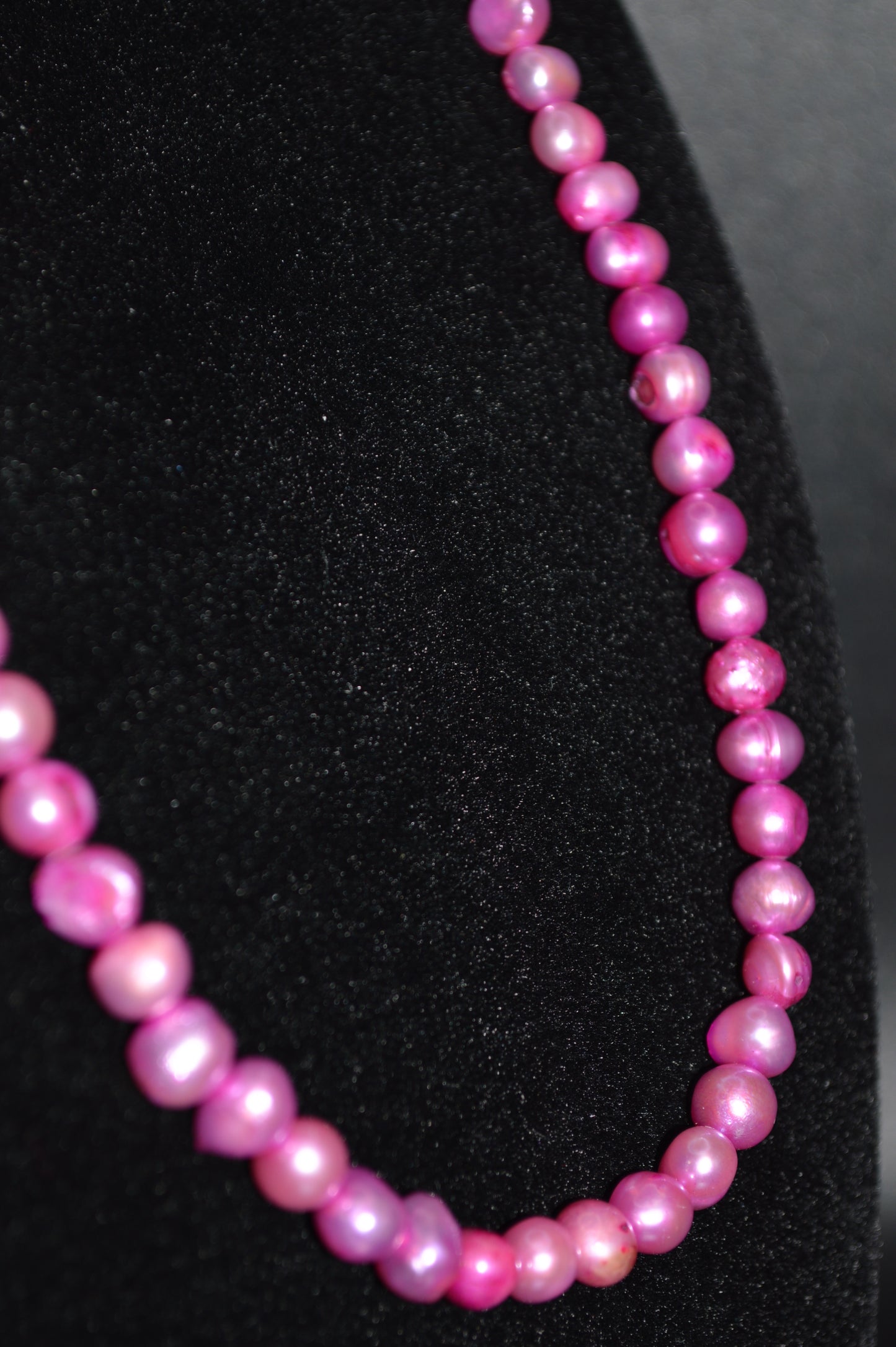 Red Grape Purple Freshwater Cultured Pearl Necklace and Earring Set