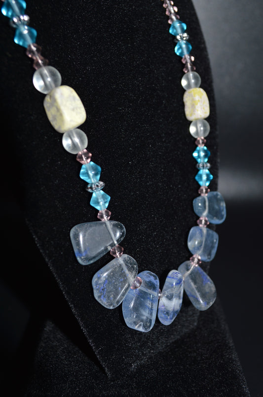 Large Blue Chip Necklace
