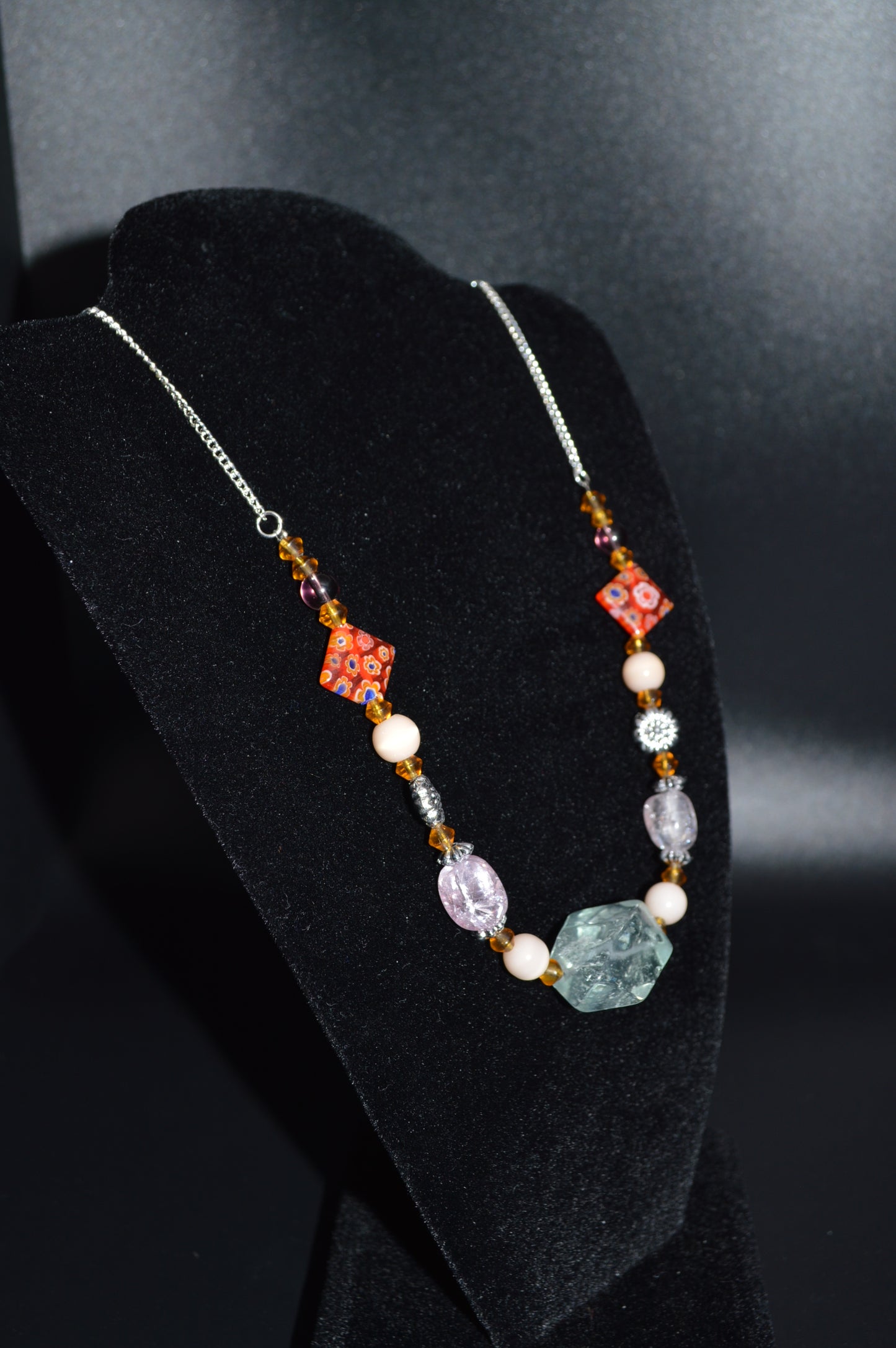 Glass and Stone Necklace