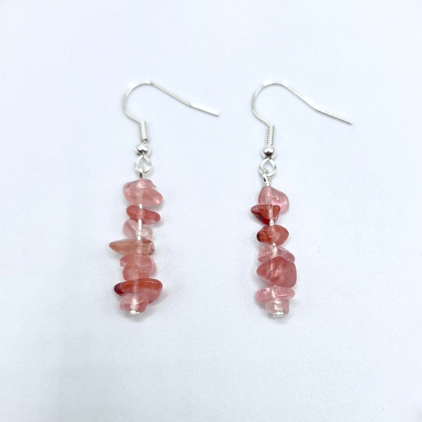 Cherry Blossom Chip Necklace and Earring Set