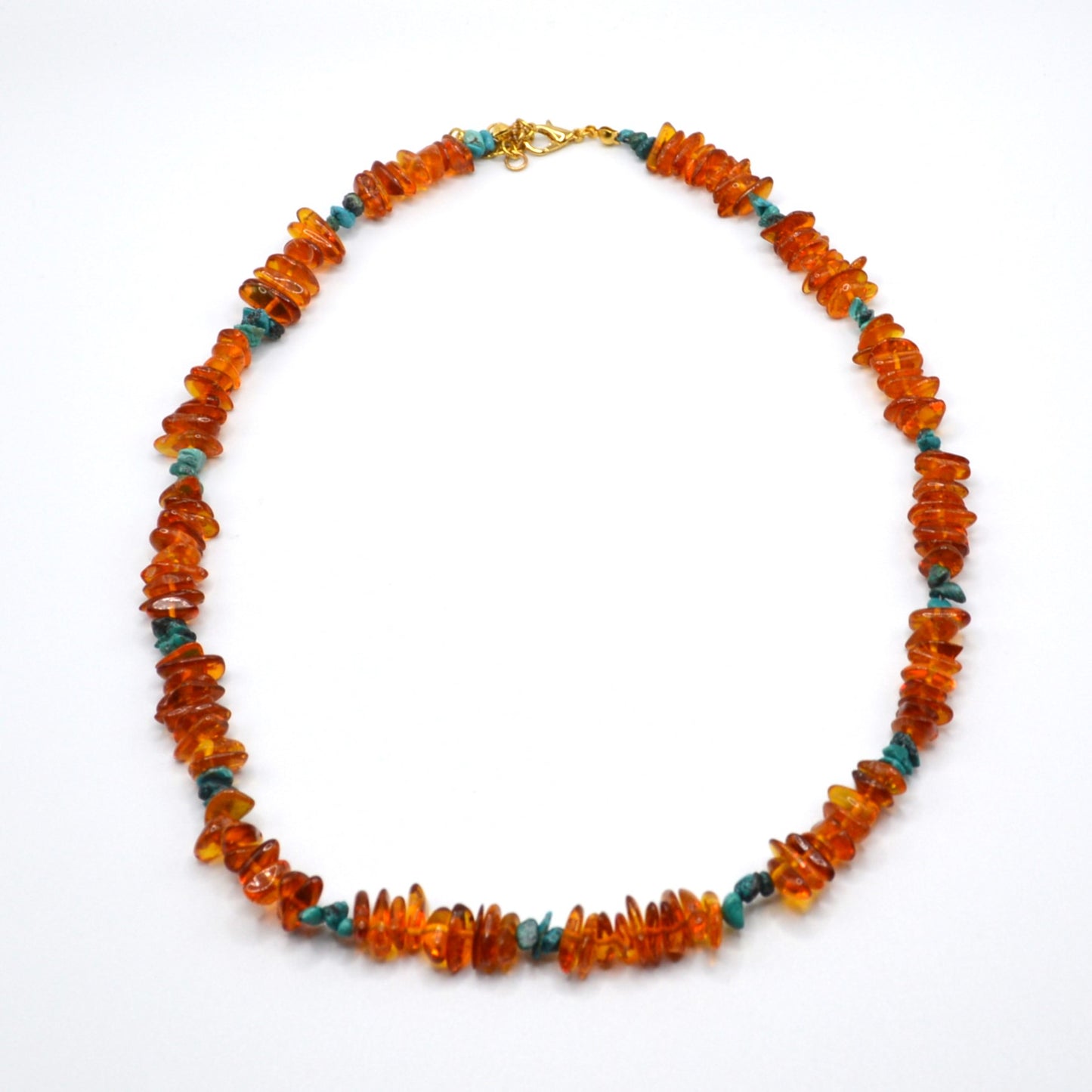 Baltic Amber and Turquoise Necklace