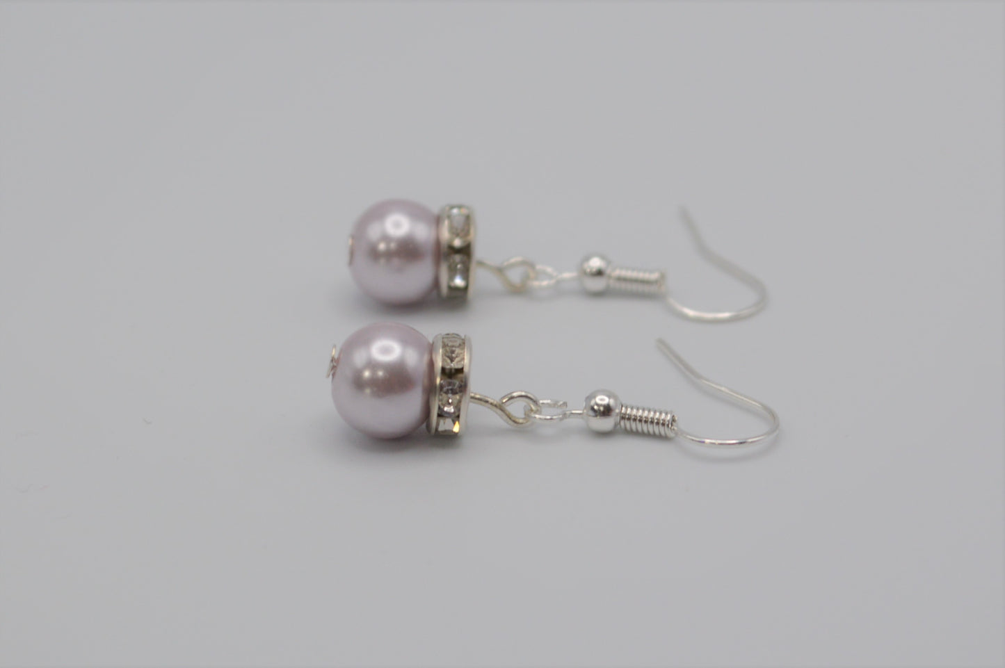 Lavender Pearl Earrings