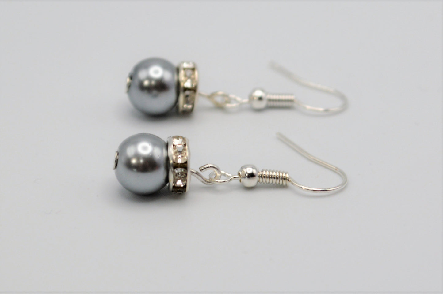 Gray Pearl Earrings