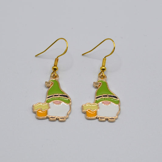 St. Patrick's Day Gnome Earrings
