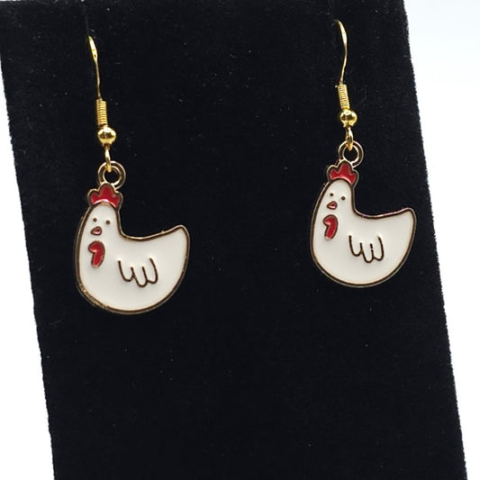 Chicken Earrings