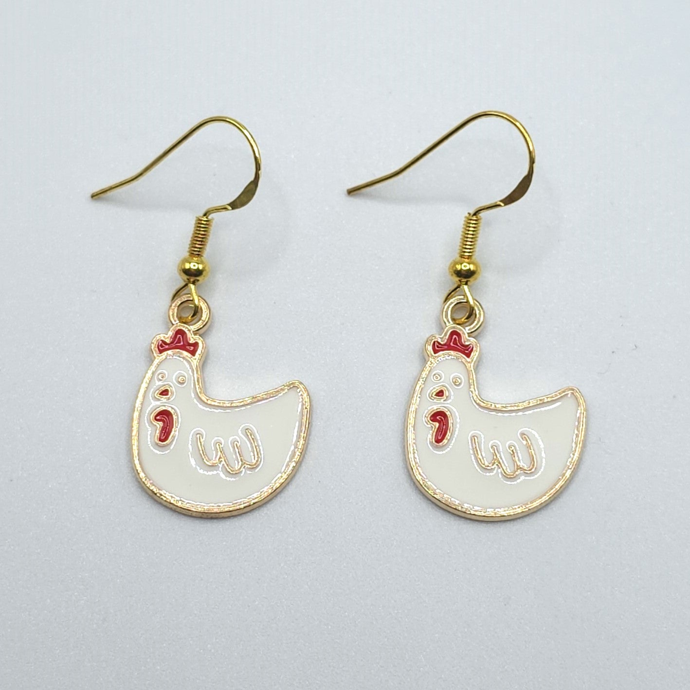 Chicken Earrings