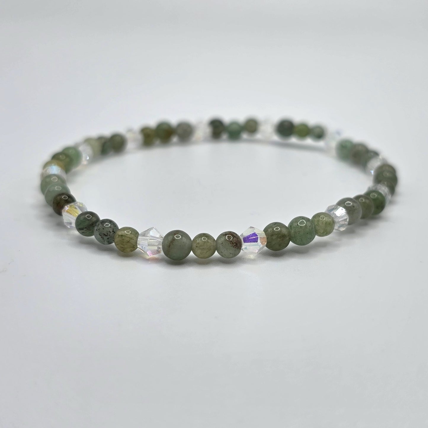 Moss & Morning Dew Stretch Bracelet