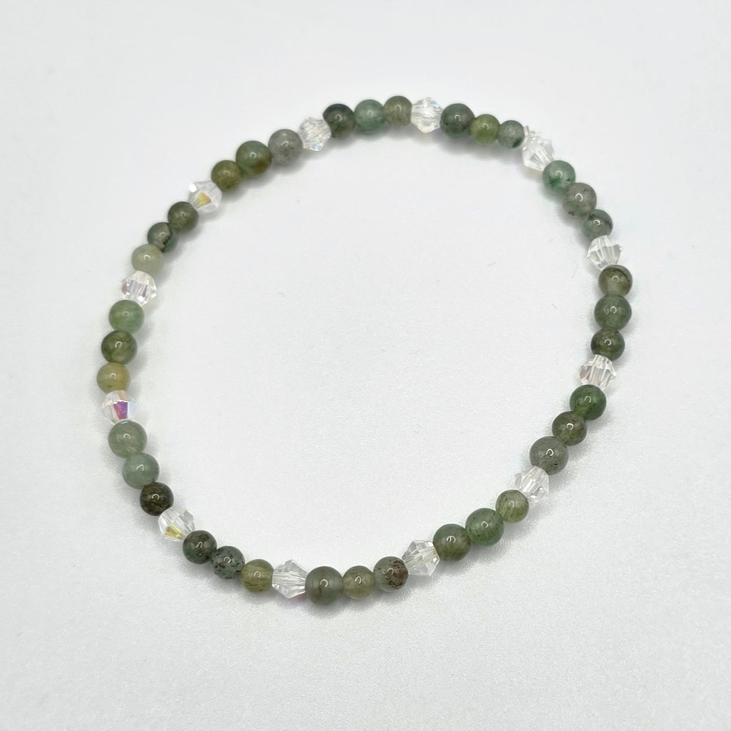Moss & Morning Dew Stretch Bracelet