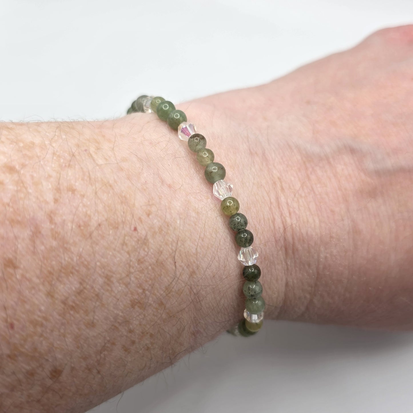 Moss & Morning Dew Stretch Bracelet