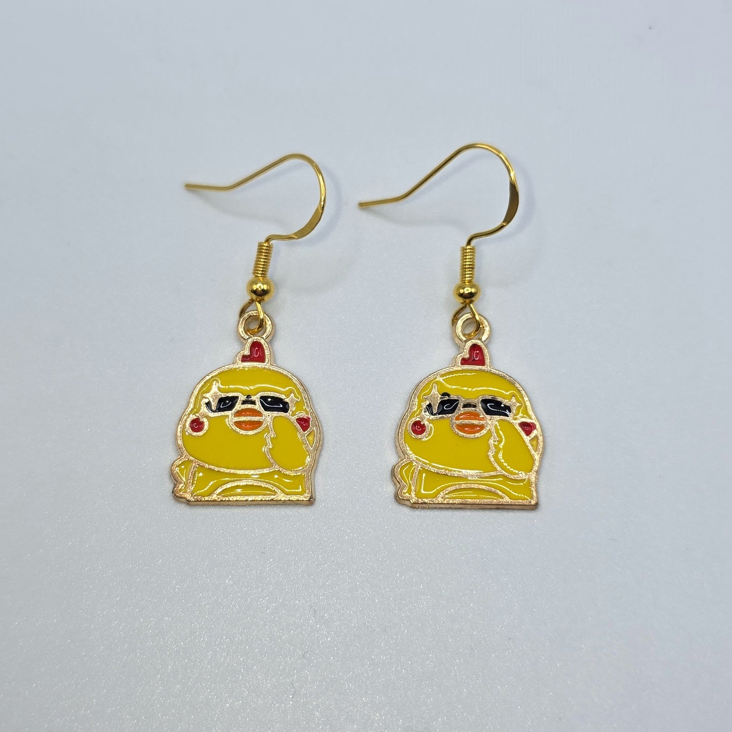 Hoppy Easter Rock Star Chick Earrings
