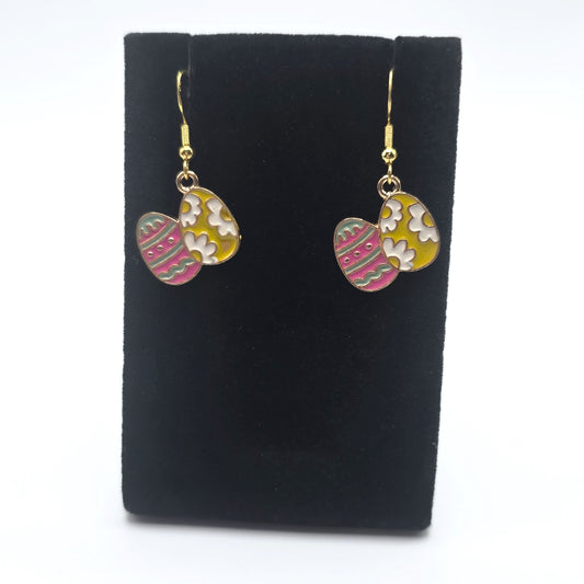 Hoppy Easter Spring Garden Egg Pair Earrings