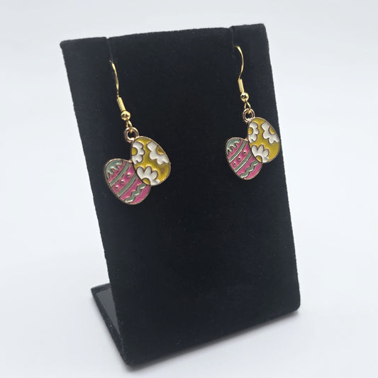 Hoppy Easter Spring Garden Egg Pair Earrings