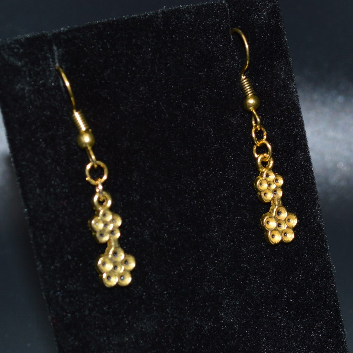 Antique Gold Flower Earrings