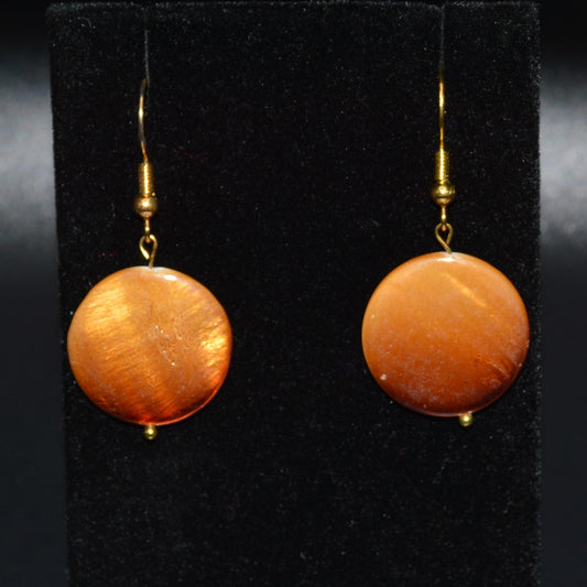 Mother of Pearl Copper Earrings