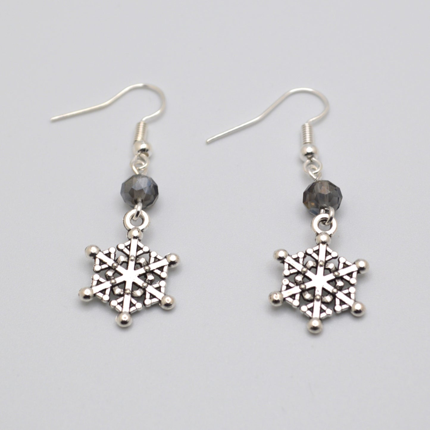 Snowflake Earrings #6 (Light Topaz)