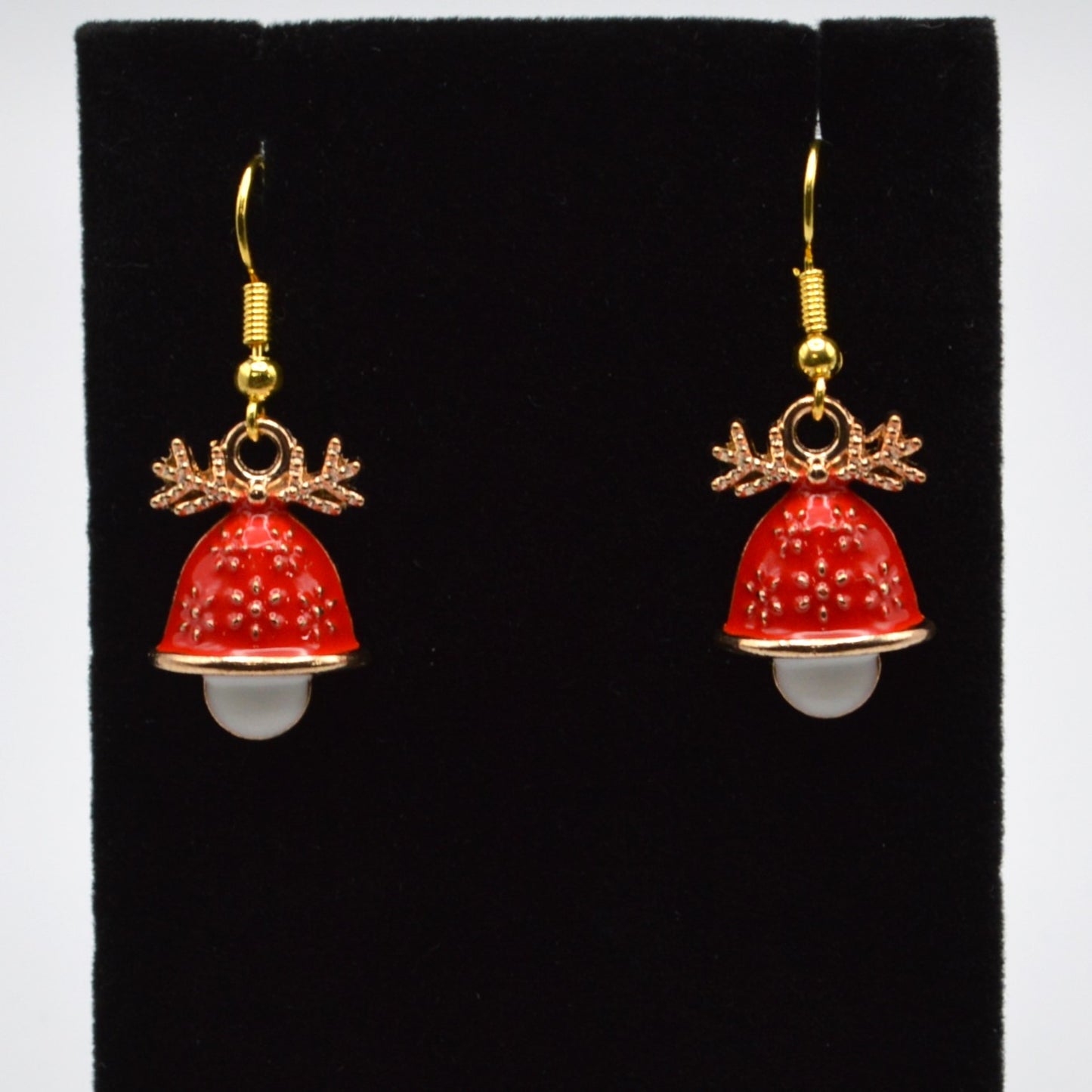 Red Bell Earrings