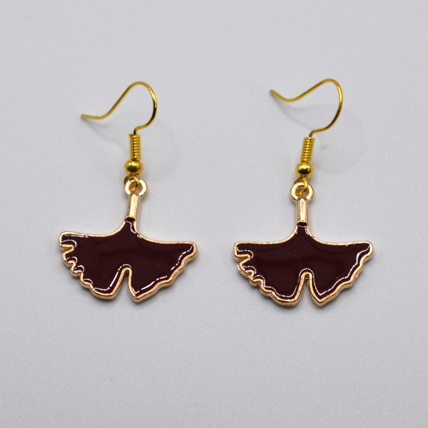 Brown Leaf A Earrings