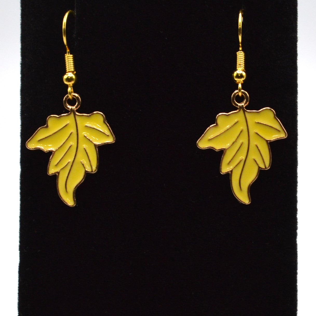 Yellow Leaf B Earrings