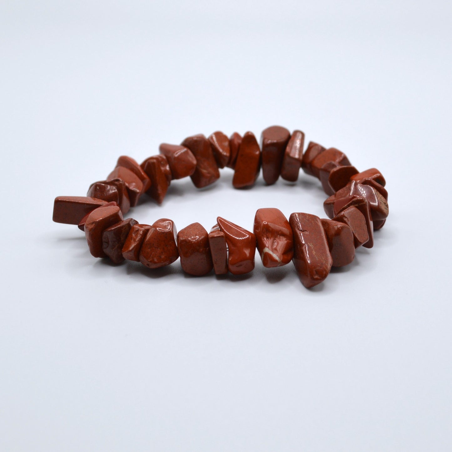 Red Jasper Chip Stretch Bracelet