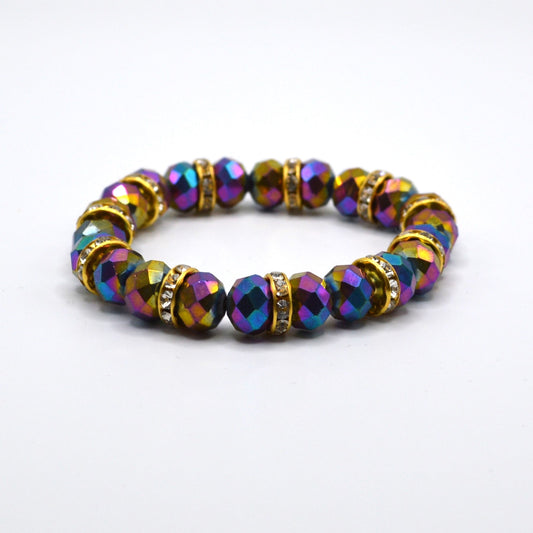 10mm Crystal Stretch Bracelet