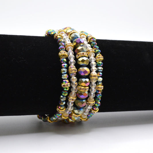Crystal Stretch Bracelet Stack